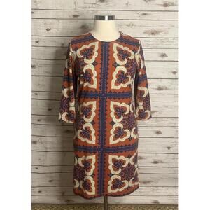 J. McLaughlin Devon Pinwheel Patch sheath dress Size XL